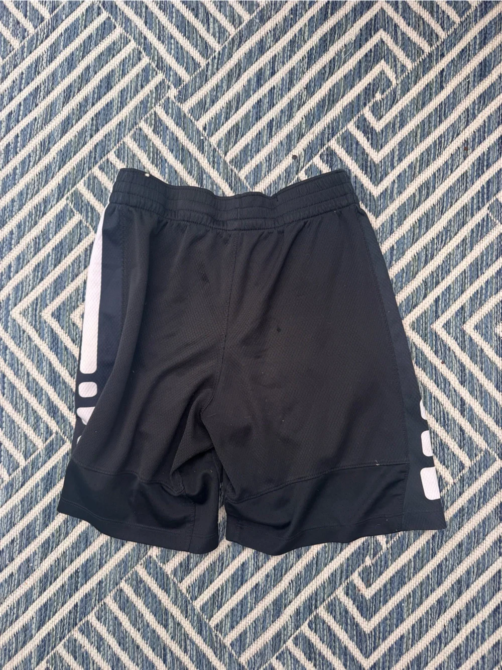 Nike Black Dri-FIT Athletic Shorts with White Accents